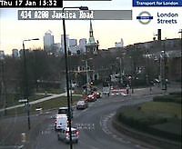 Traffic Cam   Rotherhithe Tunnel  London  UK London United Kingdom - Webcams Abroad live images