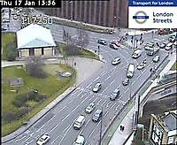 Traffic Cam  M41 Southern Roundabout by Bush Court   London  UK London United Kingdom - Webcams Abroad live images