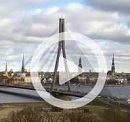 The Suspension Bridge in Riga Riga Latvia - Webcams Abroad live images