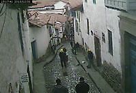 Cuesta San Blas leading to the hotel Casa San Blas Cusco Peru - Webcams Abroad live images