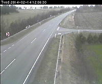 Webkamera på rute 26 ved Tved Tved Denmark - Webcams Abroad live images