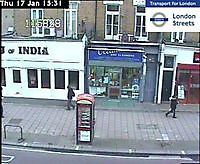 Traffic Cam Shepherds Bush Rd London UK London United Kingdom - Webcams Abroad live images