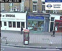 Traffic Cam   Shepherds Bush Rd   London  UK London United Kingdom - Webcams Abroad live images