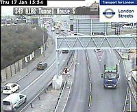 Traffic Cam   Blackwall Tunnel  House  London  UK London United Kingdom - Webcams Abroad live images