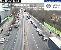 Traffic Cam A13 - East India Dock Road London UK London United Kingdom - Webcams Abroad live images