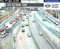 A13 East India Dock Road  London  UK London United Kingdom - Webcams Abroad live images