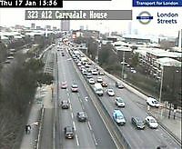 Traffic Cam A102 Blackwall Tunnel London UK London United Kingdom - Webcams Abroad live images