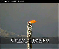 Olympic Flame Turin Italy Turin Italië - Webcams Abroad live beelden