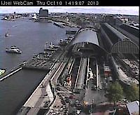 Webcam backside Central Station Amsterdam Netherlands - Webcams Abroad live images