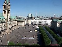 Webcam Hamburger Rathausmarkt Hamburg Germany - Webcams Abroad live images